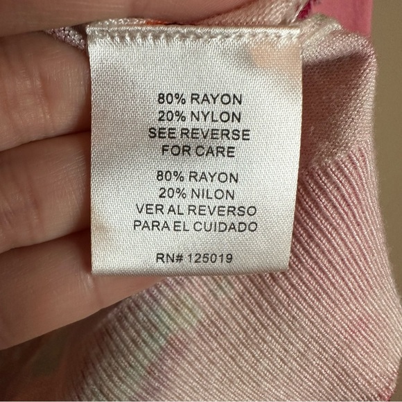 Joseph A Women M Pink Cardigan Sweater Cottagecore Barbiecore Fairy 3/4 Sleeve - Picture 8 of 8